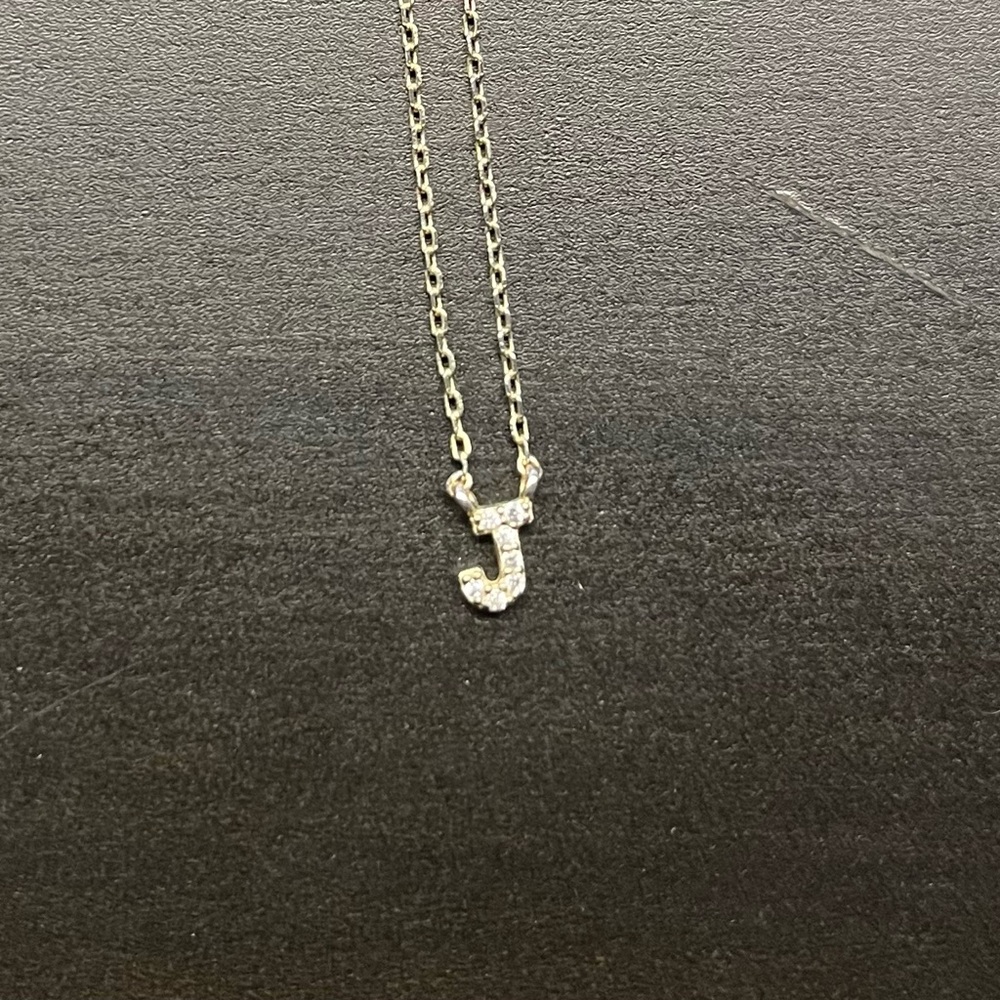 Melinda Maria Initial J Necklace